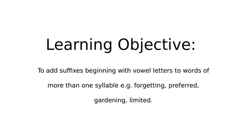 -ed and -ing participles Year 3/ 4