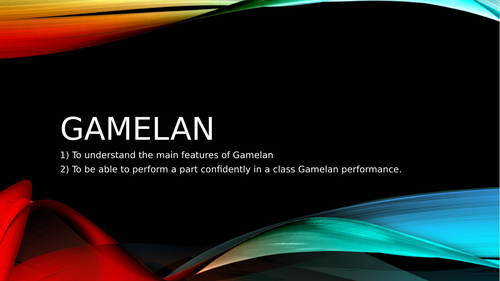 Gamelan Class Performance