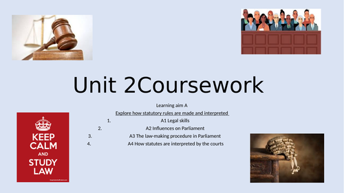 BTEC Applied Law pearson Unit 2 coursework