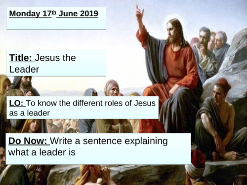 Jesus as a leader