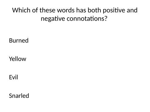 KS3, "The Adventure of the Speckled Band" Lesson 4, Characterisation through connotation, analysis