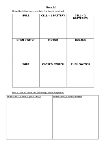 Electricity: Draw it!