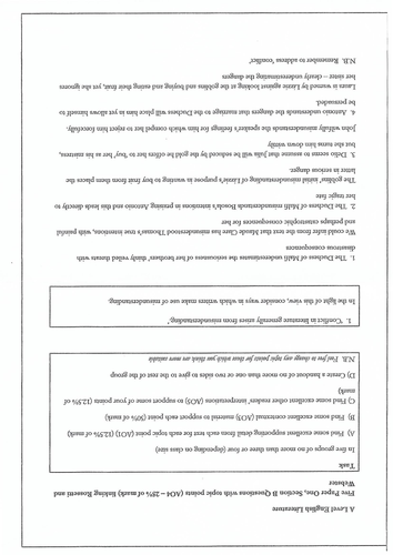 Duchess of Malfi and Chrstina Rossetti comparison questions and answers