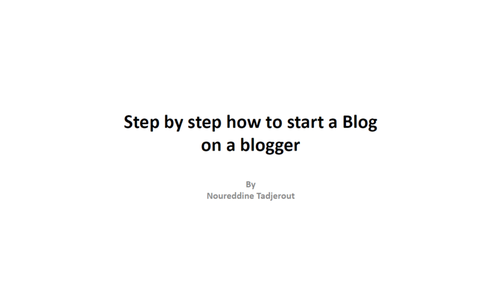Practical Step by Step to how to start a Blog