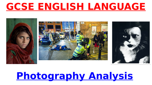 GCSE English Language - PHOTOGRAPHY (fun & informative lesson!)