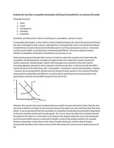 AQA A -Level Economics - Macroeconomics Plans and Answers to Past Paper Questions