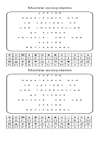 Marine Ecosystems