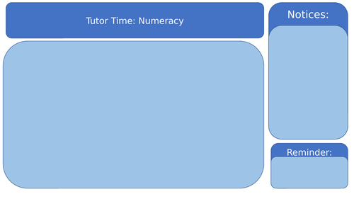 Tutor Time Editable Slides