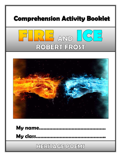 Fire and Ice Comprehension Activities Booklet!