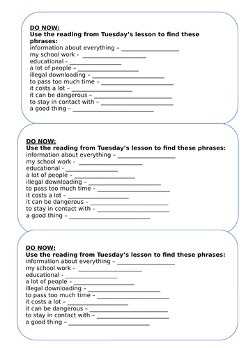 AQA French - Social Networks - Les Reseaux Sociaux