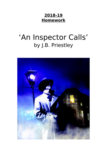 Differentiated homework booklet(s) for 'An Inspector Calls'.