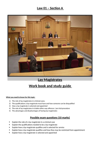 Law 01 OCR Booklet 2 - Magistrates