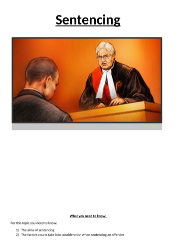 Law 01 OCR Booklet 4 - Sentencing
