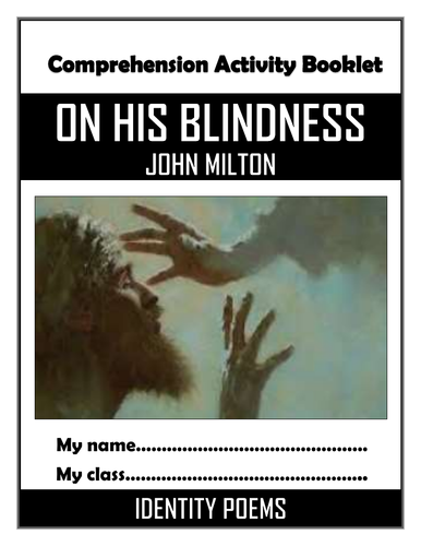 On His Blindness - Knowledge Organiser/ Revision Mat!