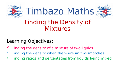 Density of a Mixture of Liquids