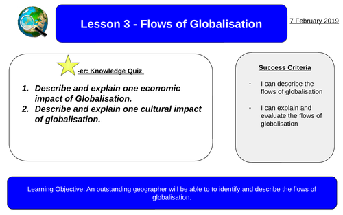 Global Governance and Systems - Lesson 3: Flows of Globalisation