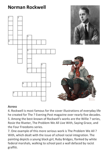 Norman Rockwell Crossword