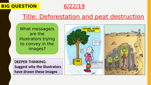 AQA new specification-Deforestation and peat destruction-B18.4