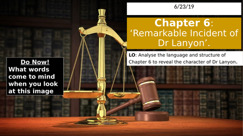Jekyll and Hyde chapter 6: the character of Dr Lanyon