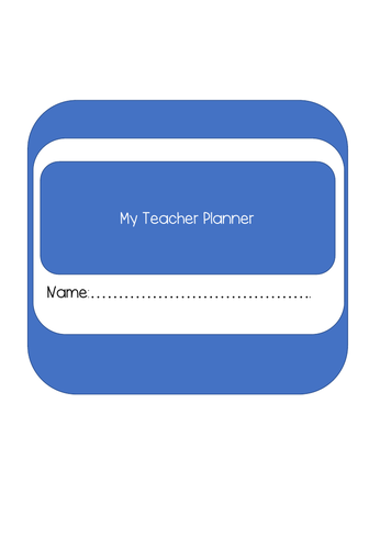 Teacher Planner - Ideal for Trainee/ NQT