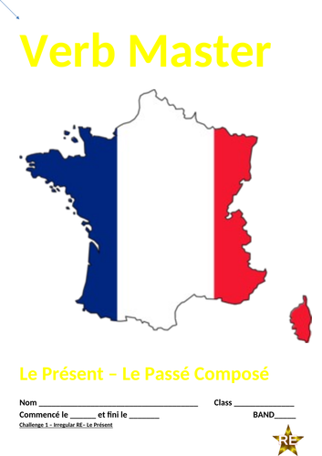 French Verb Master Starters with answers, study helps and AFL