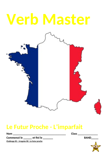 French Verb Master starters with answers, study helps and AFL