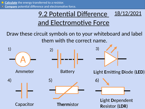OCR AS level Physics: Potential Difference and Electromotive Force