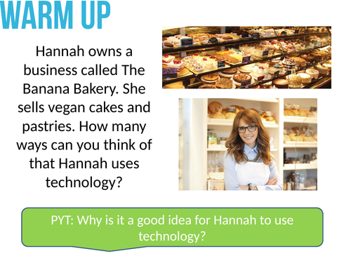 Technology in business Unit 1.5 GCSE Business 9-1