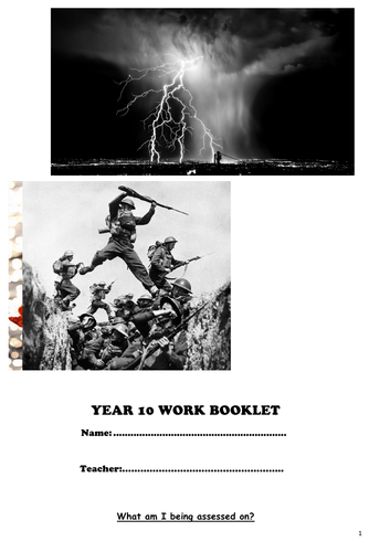 AQA English Literature - Poetry Workbook (for Power and Conflict)