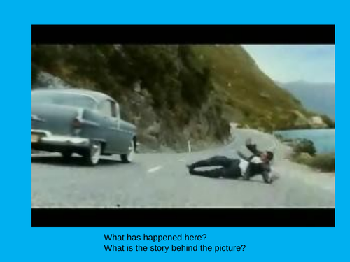 Inference lesson with creative writing task