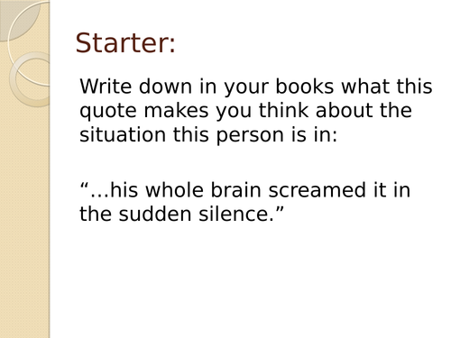 Hatchet Scheme of Work