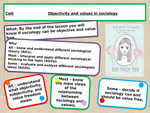 AQA A level sociology Objectivity and values