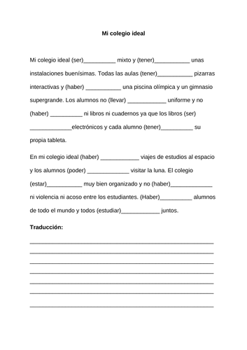 Mi colegio ideal