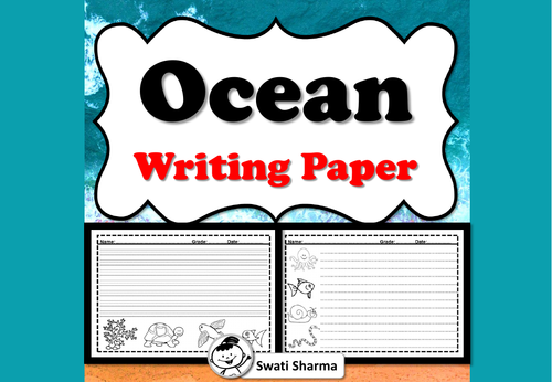 Ocean Writing Paper