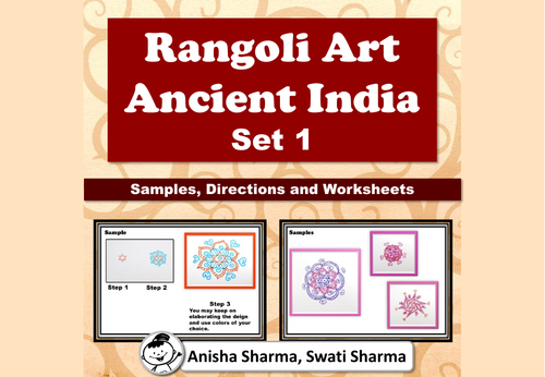 Everyday Art, Rangoli/Mandala from Ancient India, Diwali Motifs, Set 1