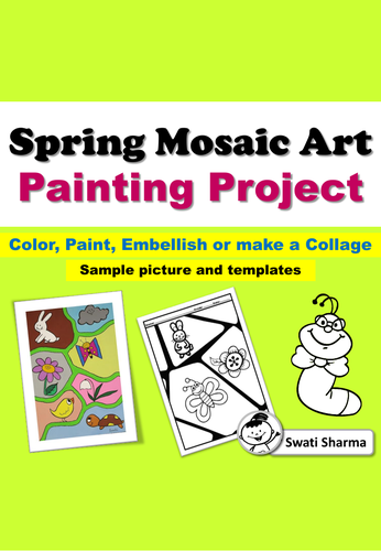 Spring Mosaic Art Painting Project