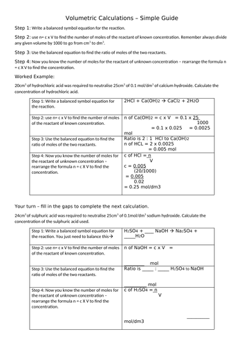 Simple Guide to Volumetric Calculations