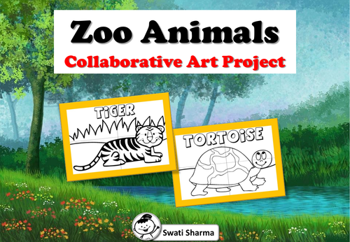 Zoo Animals Collaborative Art Project