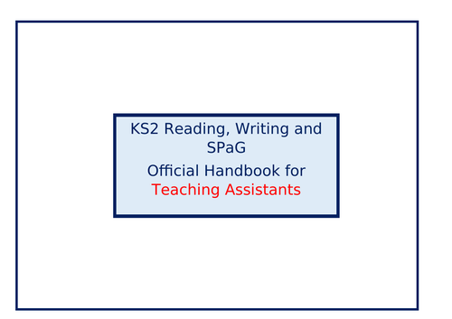 KS2 English CPD Resource for Teachers and Teaching Assistants. Editable