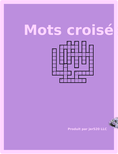 Été (Summer in French) Crossword