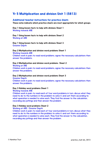 mental multiplication division problems practice worksheets answers year 5 teaching resources