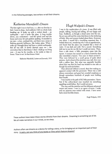 Creative Writing Intro - sow for Yr 7s