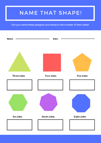 Name the basic 2D shapes. Contains triangle, square ...