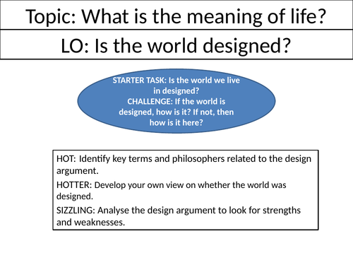 Is the world designed?
