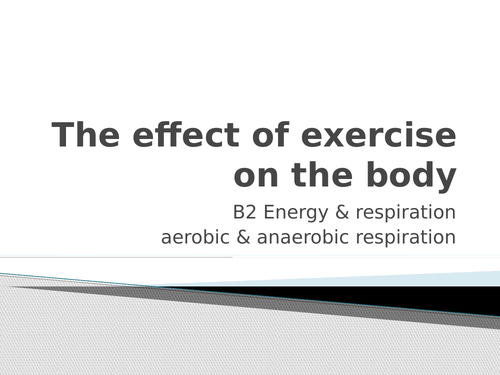 GCSE Biology The Effect of Exercise on the Body Research Task & Model Answer