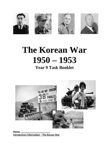 Korea task booklet
