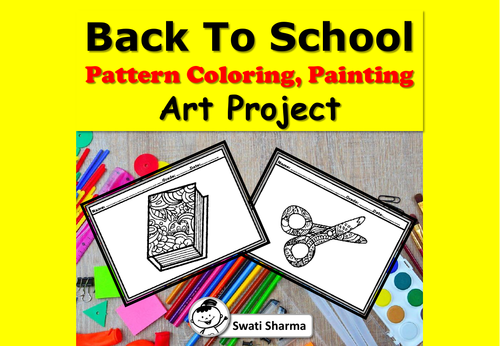 Back to School, Pattern Coloring, Painting Art Project