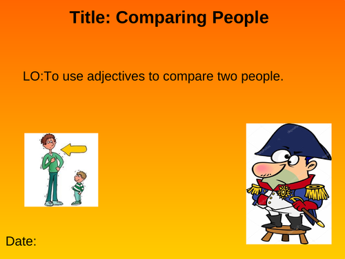 Describing and Comparing Using '更'