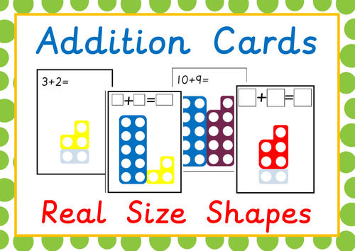 Numicon Addition Cards