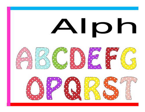 Colourful Alphabet & Number Banner